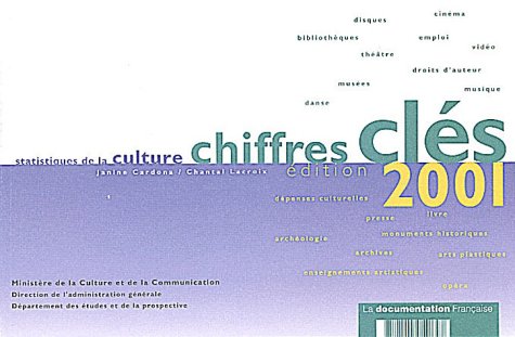 Stock image for Statistiques de la culture.: Chiffres cls 2001 for sale by Ammareal
