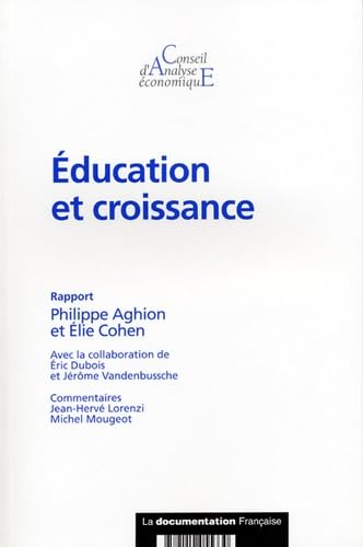 Stock image for Education et croissance for sale by Ammareal