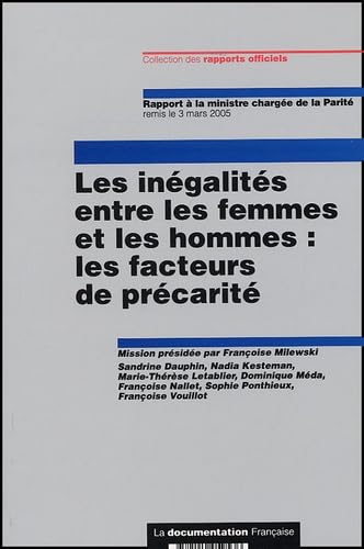 Imagen de archivo de Les ingalits entre les femmes et les hommes : les facteurs de prcarit a la venta por Ammareal