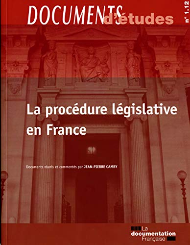 Beispielbild fr La procdure lgislative en France zum Verkauf von Ammareal