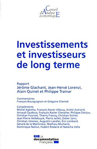 Imagen de archivo de Investissements et investisseurs de long terme a la venta por Ammareal