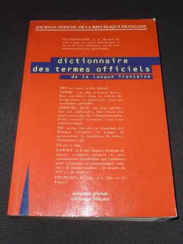 Dictionnaire des termes officiels