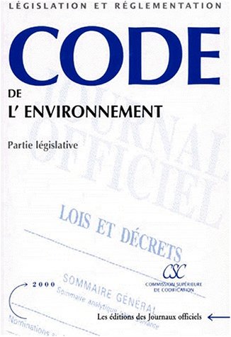 9782110750037: Code de l'environnement : partie lgislative