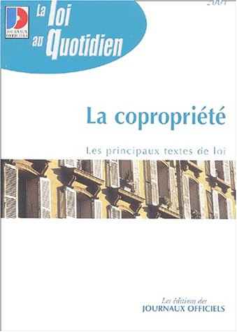 Stock image for La copropriete (n1069) for sale by medimops