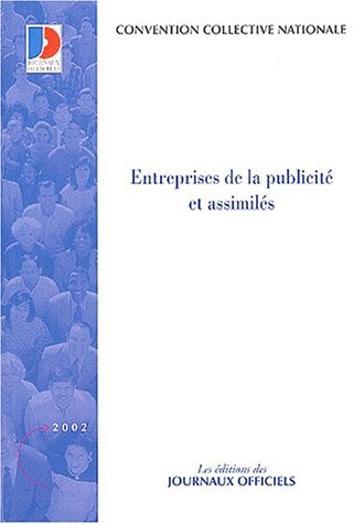 Imagen de archivo de Entreprises de la publicit et assimils a la venta por medimops