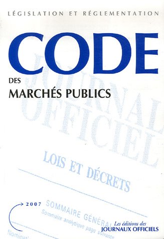 Beispielbild fr Code des marchs publics zum Verkauf von Ammareal