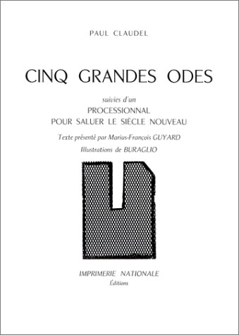 Beispielbild fr Cinq grandes odes Claudel, Paul zum Verkauf von LIVREAUTRESORSAS