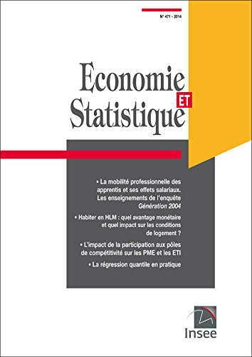 Stock image for Economie et statistique N°471 [Paperback] INSEE for sale by LIVREAUTRESORSAS
