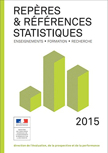 Imagen de archivo de Repres et rfrences statistiques 2015 (Enseignements - Formation - Recherche) a la venta por Ammareal