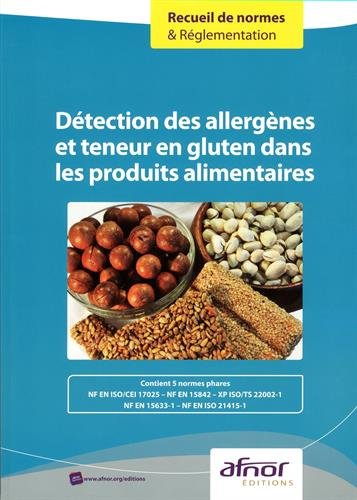 Imagen de archivo de Dtection des allergnes et teneur en gluten dans les produits alimentaires a la venta por medimops