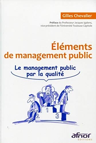 9782124652037: lments de management public: Le management public par la qualit.