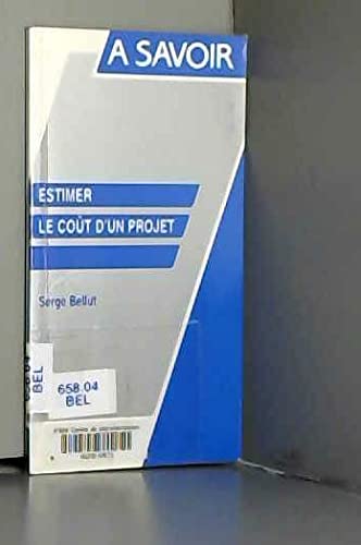 9782124750238: Estimer le cot d'un projet