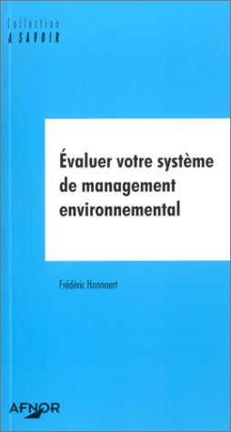 9782125050382: Evaluer Votre Systeme De Management Environnemental