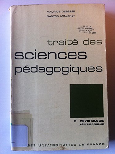 Beispielbild fr Trait des sciences pdagogiques, tome 5 zum Verkauf von Ammareal