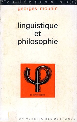 Imagen de archivo de Linguistique Et Philosophie a la venta por mountain