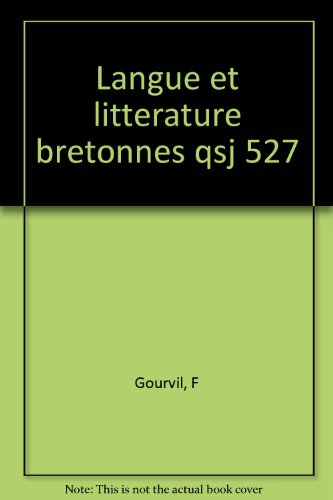 Langue et littÃ rature bretonnes