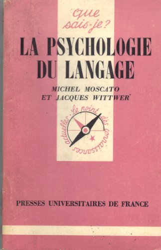 Stock image for Psychologie du langage for sale by Tamery