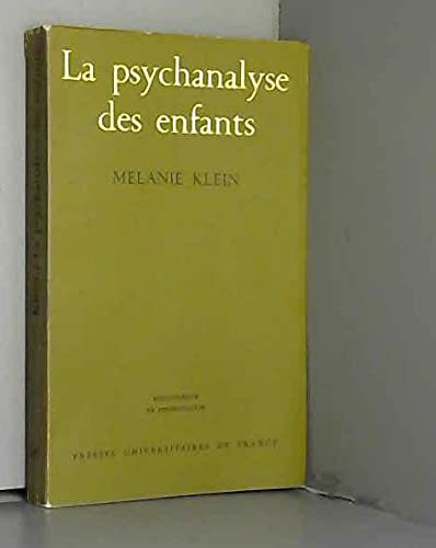 Stock image for Psychanalyse des Enfants (la) for sale by Ammareal
