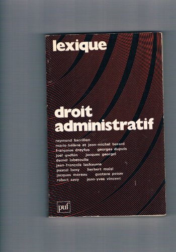 Stock image for Droit administratif for sale by La Petite Bouquinerie
