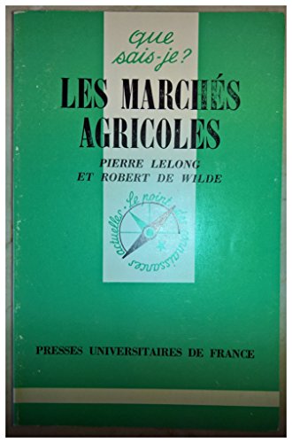Stock image for Les marchs agricoles for sale by medimops