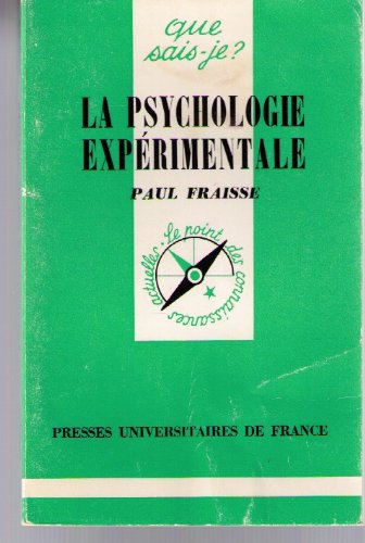 Stock image for La psychologie exprimentale. 6e dition for sale by Librairie La MASSENIE  MONTOLIEU