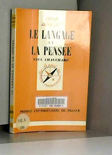 Le Langage et la pensÃ©e (9782130360070) by Unknown Author