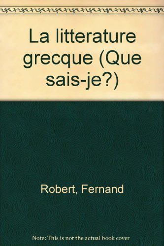 La Littérature Grecque