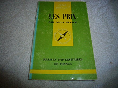 Beispielbild fr Les prix. 5e dition mise  jour zum Verkauf von Librairie La MASSENIE  MONTOLIEU