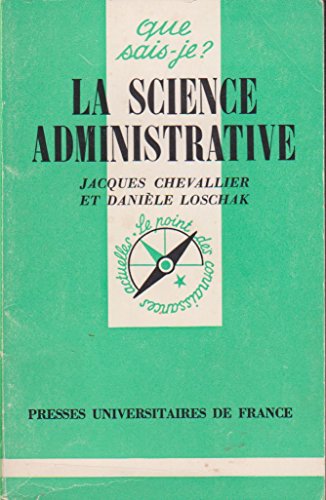 Imagen de archivo de La science administrative. 1e dition a la venta por Librairie La MASSENIE  MONTOLIEU