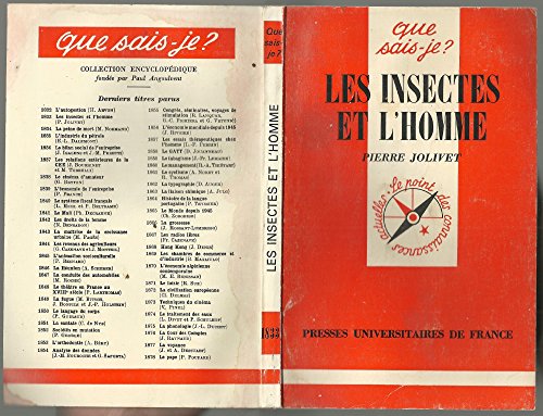 Stock image for Les Insectes et l'homme (Que sais-je) for sale by Ammareal