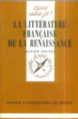 Beispielbild fr Litterature franc.de la renaissance zum Verkauf von Ammareal