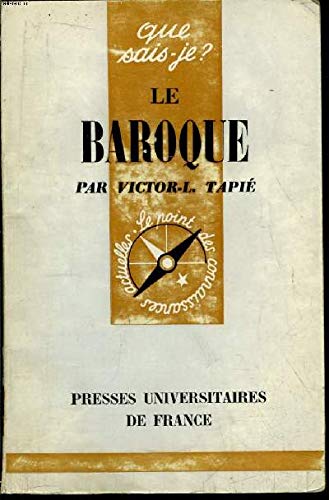 Beispielbild fr le baroque zum Verkauf von LA MARGE