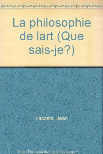 9782130367048: Philosophie de l'art (la)