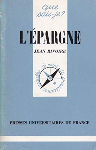 Imagen de archivo de L'pargne. 1e dition a la venta por Librairie La MASSENIE  MONTOLIEU