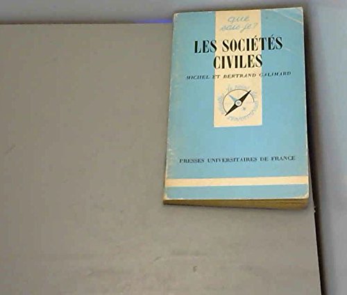 Stock image for Les socits civiles. 1e dition for sale by Librairie La MASSENIE  MONTOLIEU