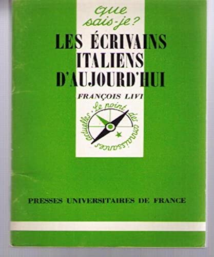 Les Écrivains italiens d'aujourd'hui