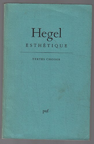 Stock image for Hegel - esthetique for sale by LIVREAUTRESORSAS