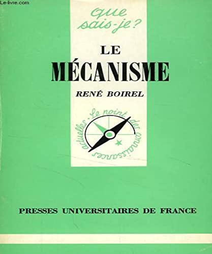 Imagen de archivo de Le Mcanisme : hier et aujourd'hui a la venta por Librairie Th  la page