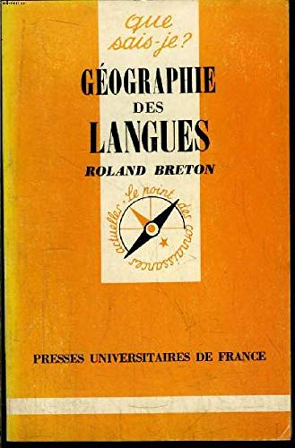 Imagen de archivo de Gographie des langues a la venta por medimops