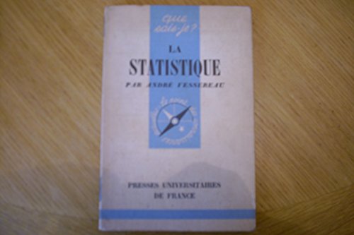 Stock image for LA STATISTIQUE for sale by Bibliofolie