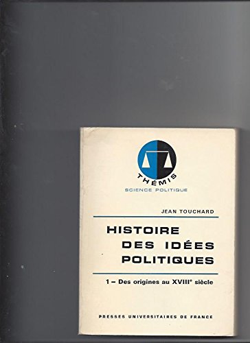 Beispielbild fr histoire des ides politiques zum Verkauf von Antiquariat Walter Nowak