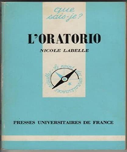 Stock image for L'Oratorio Labelle, Nicole for sale by LIVREAUTRESORSAS