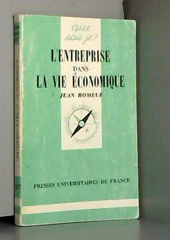 Stock image for L'entreprise dans la vie conomique. 8e dition mise  jour for sale by Librairie La MASSENIE  MONTOLIEU