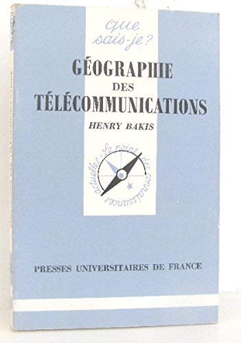 Imagen de archivo de Gographie des tlcommunications a la venta por Librairie La MASSENIE  MONTOLIEU