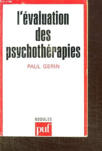 Beispielbild fr Evaluation des Psychotherapies (l') zum Verkauf von Wonder Book