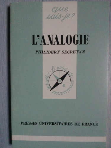 Beispielbild fr L'analogie zum Verkauf von Librairie La MASSENIE  MONTOLIEU
