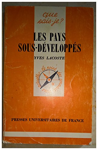 Imagen de archivo de LES PAYS SOUS-DEVELOPPES a la venta por Bibliofolie