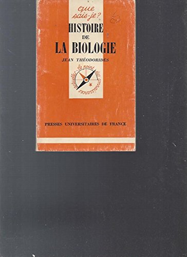 Stock image for Histoire de la biologie for sale by secretdulivre