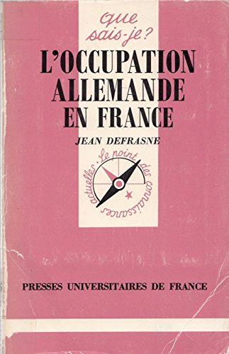 Stock image for L'occupation allemande en France for sale by secretdulivre