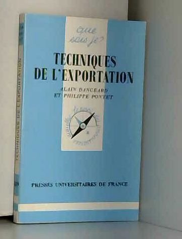 Stock image for TECHNIQUES DE L'EXPORTATION for sale by Bibliofolie